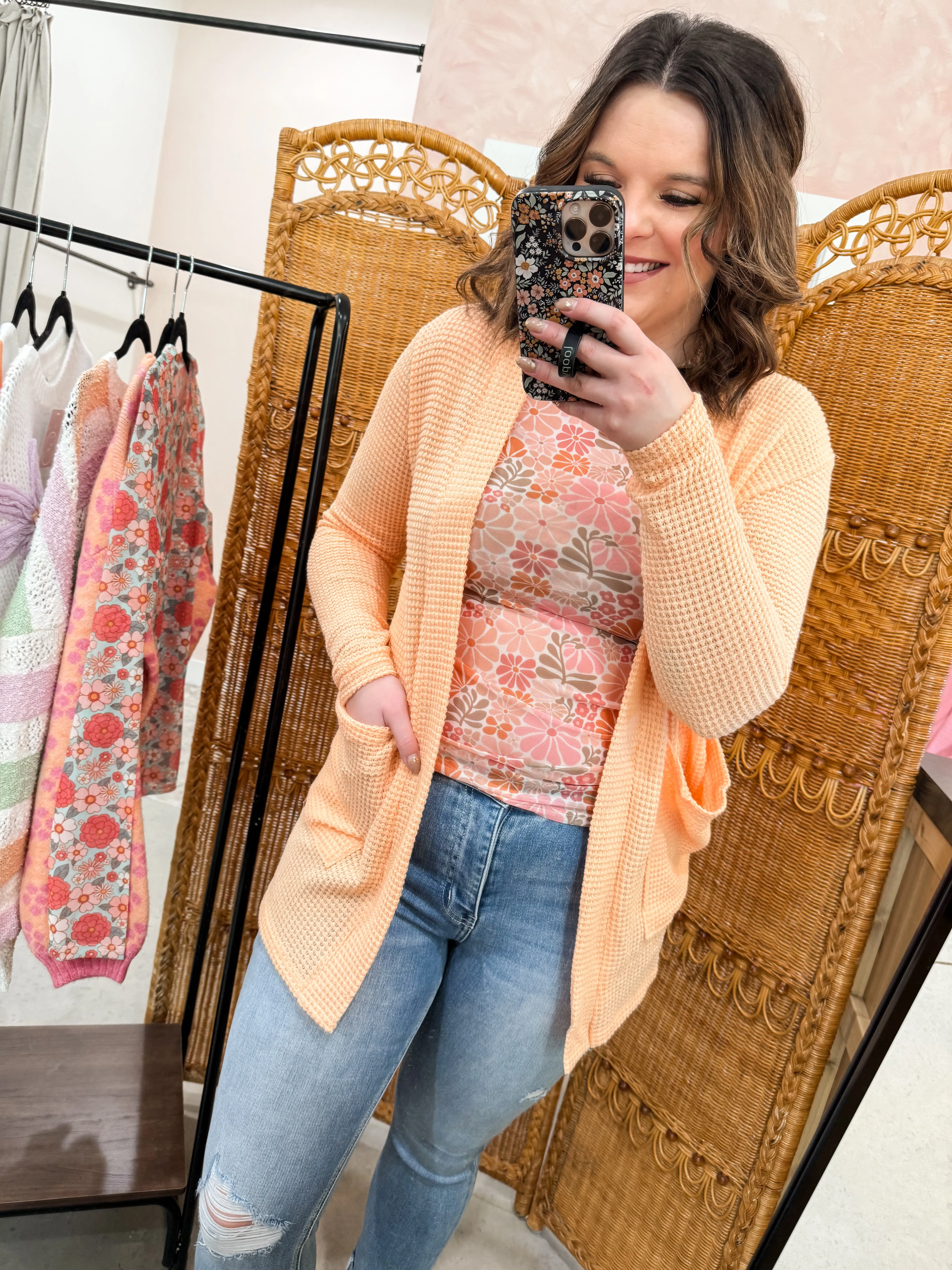 Vintage Floral Mesh Tops
