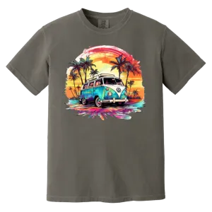 Volkswagen Cruisin’ the Coast Comfort Colors Tee – Retro Vibes and Coastal Style