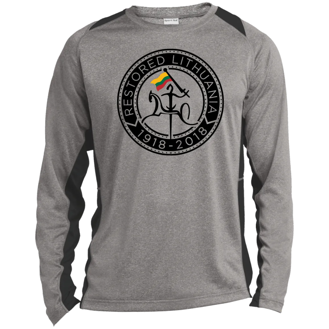 Vytis Restored - Men's Long Sleeve Colorblock Activewear Performance T