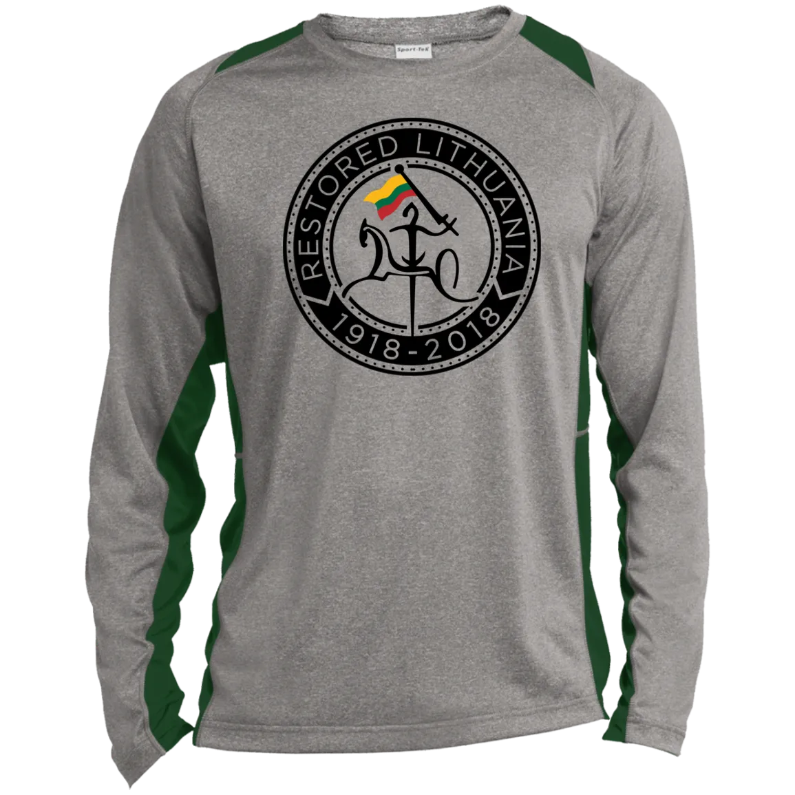 Vytis Restored - Men's Long Sleeve Colorblock Activewear Performance T
