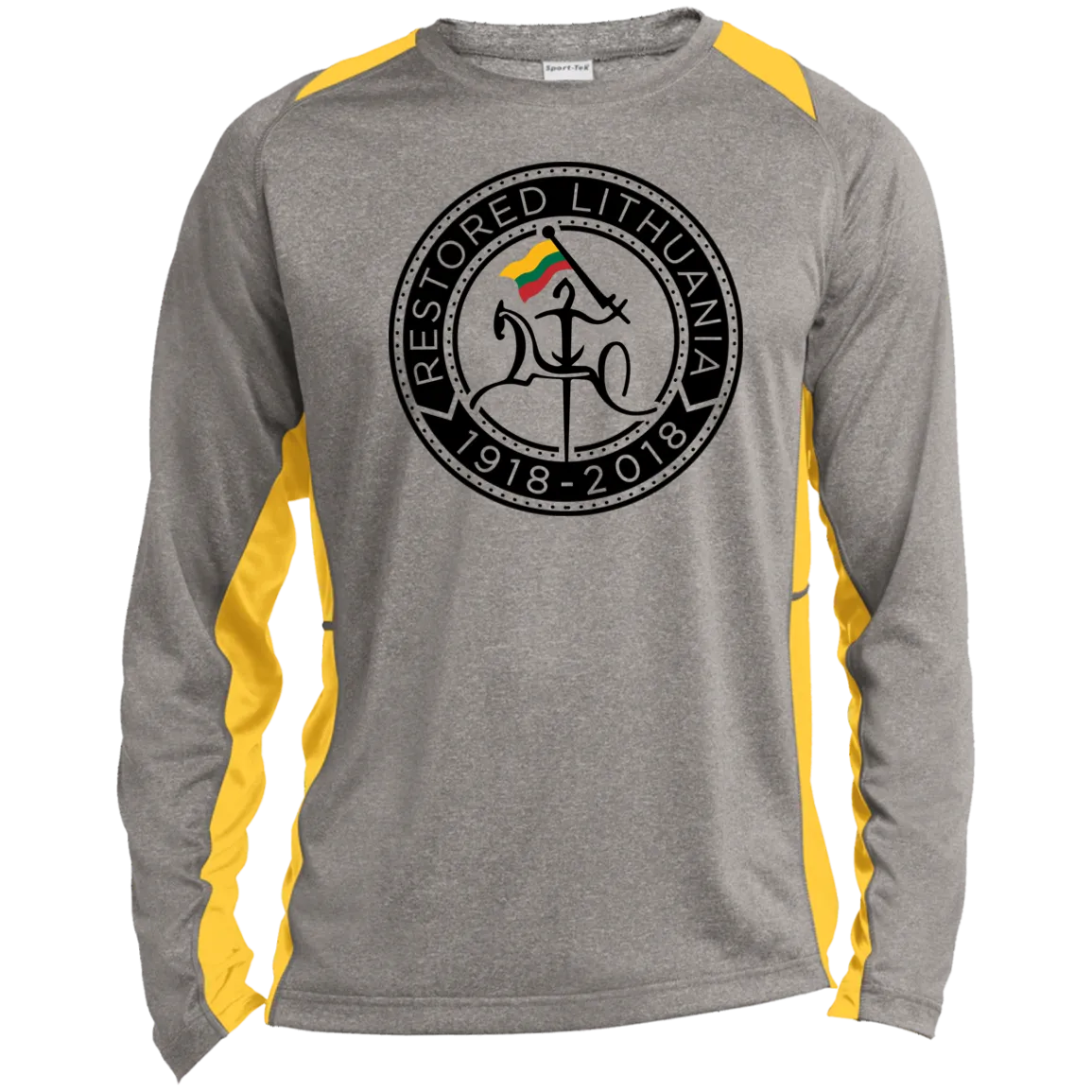 Vytis Restored - Men's Long Sleeve Colorblock Activewear Performance T
