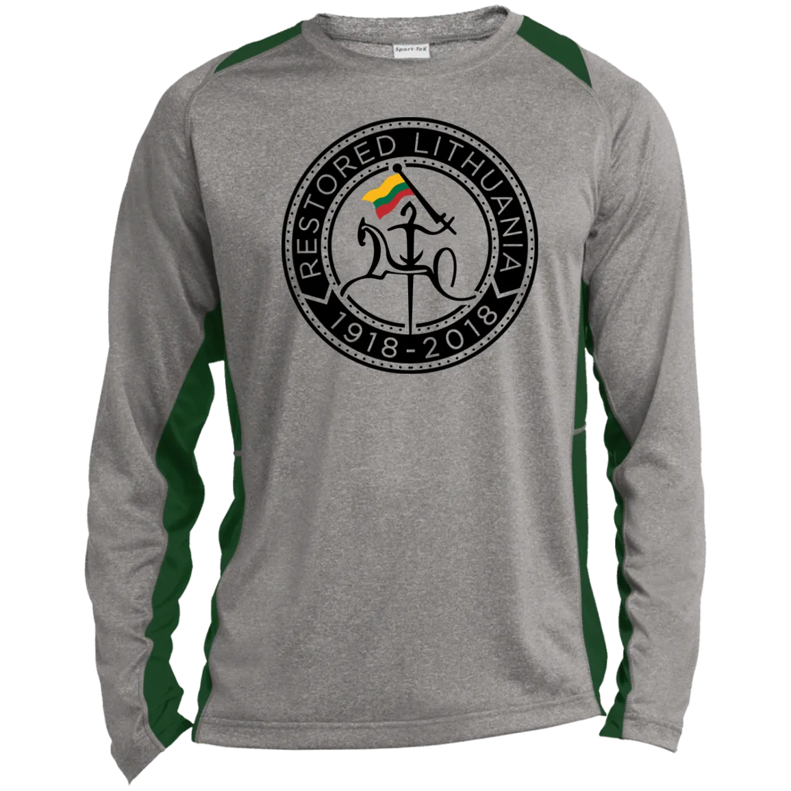 Vytis Restored - Men's Long Sleeve Colorblock Activewear Performance T