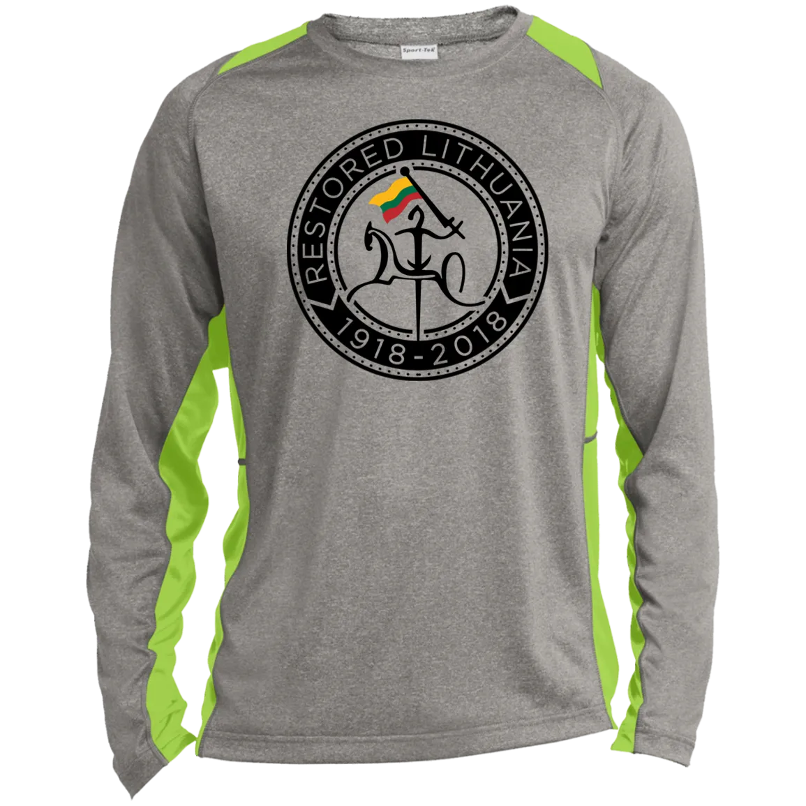 Vytis Restored - Men's Long Sleeve Colorblock Activewear Performance T