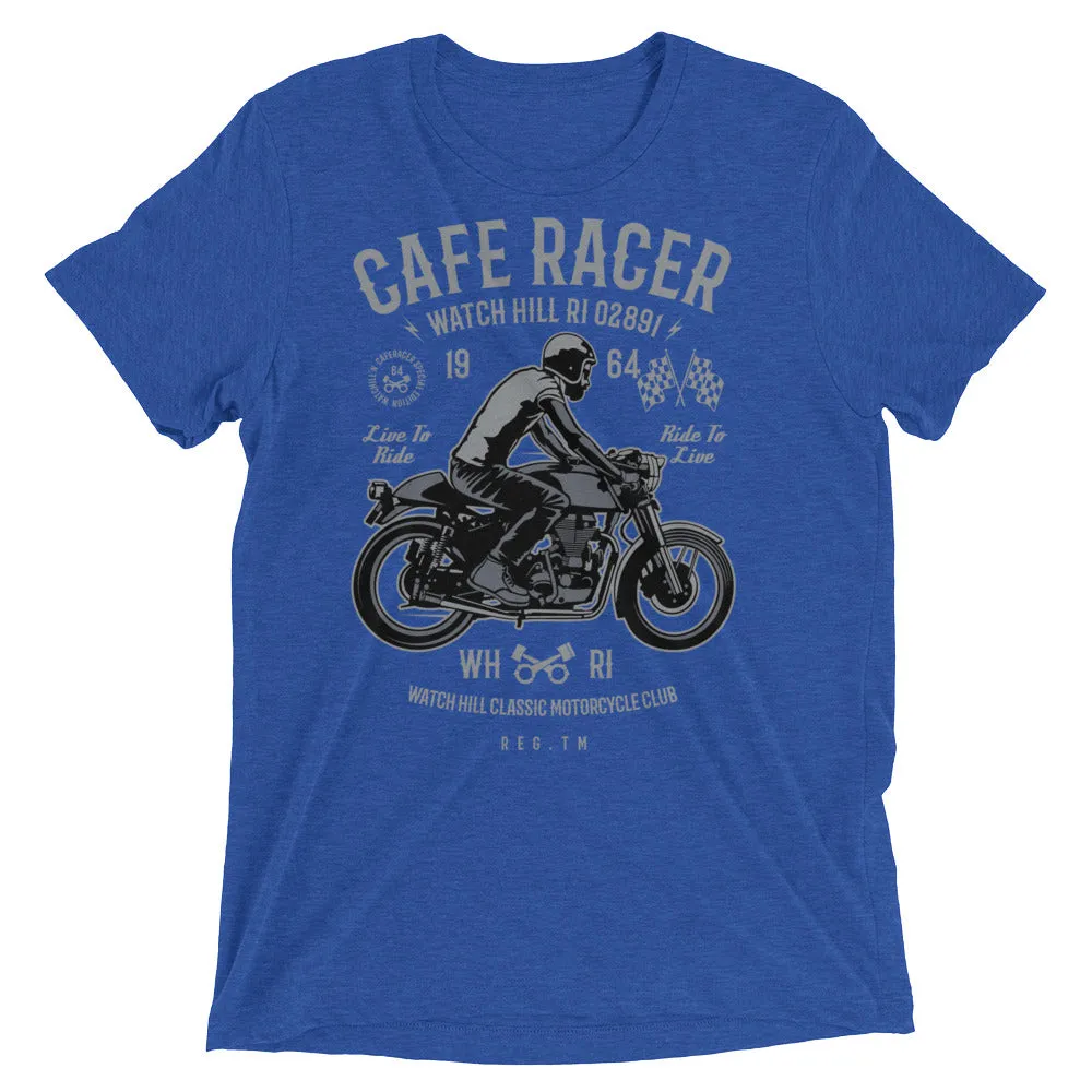 Watchill’n ‘Cafe Racer’ Unisex Short sleeve t-shirt (Grey/Black)
