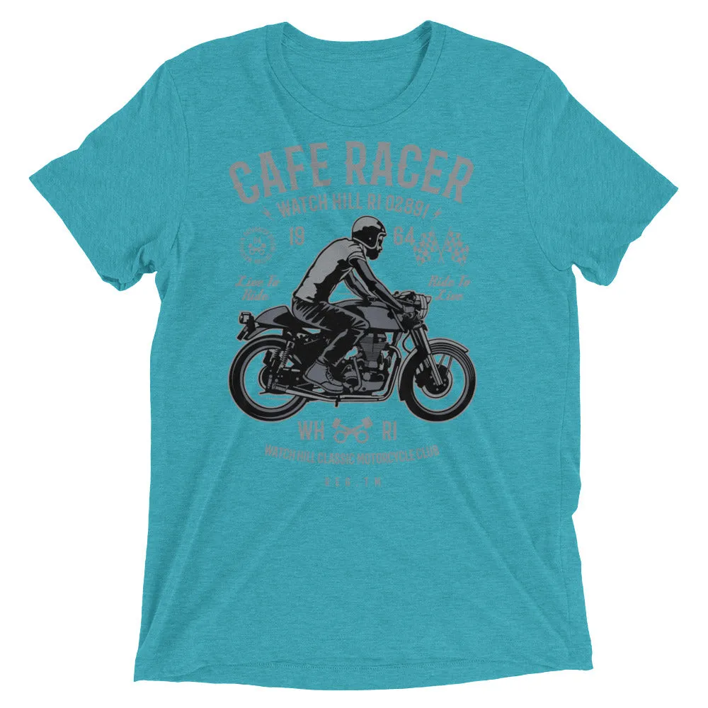 Watchill’n ‘Cafe Racer’ Unisex Short sleeve t-shirt (Grey/Black)