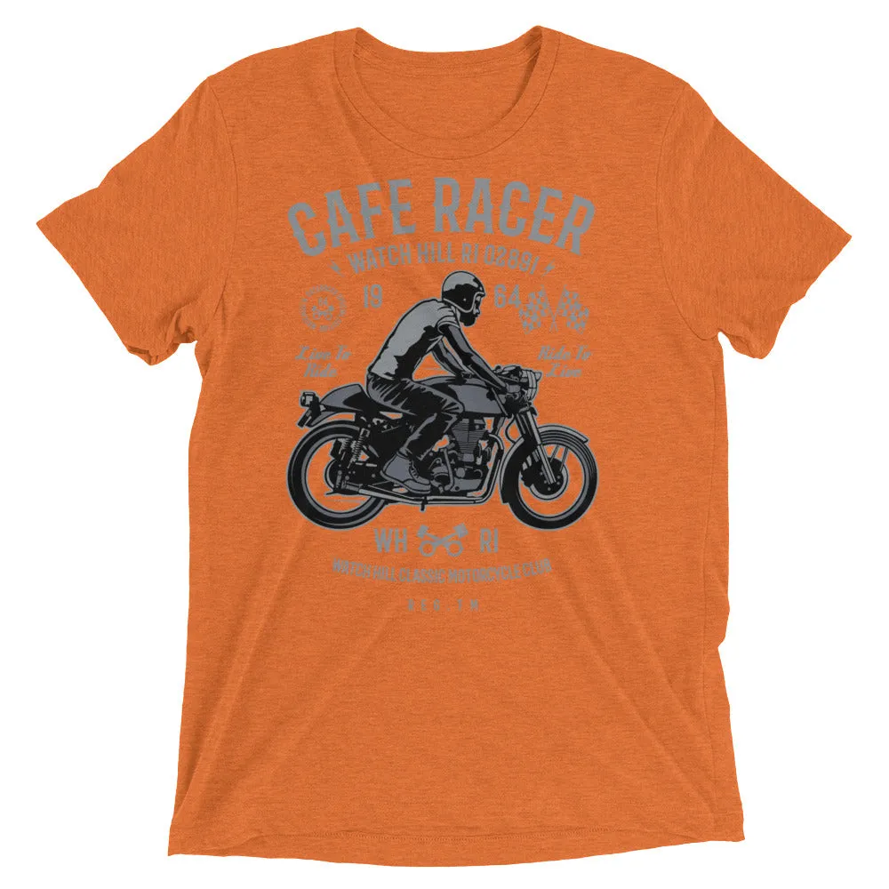 Watchill’n ‘Cafe Racer’ Unisex Short sleeve t-shirt (Grey/Black)