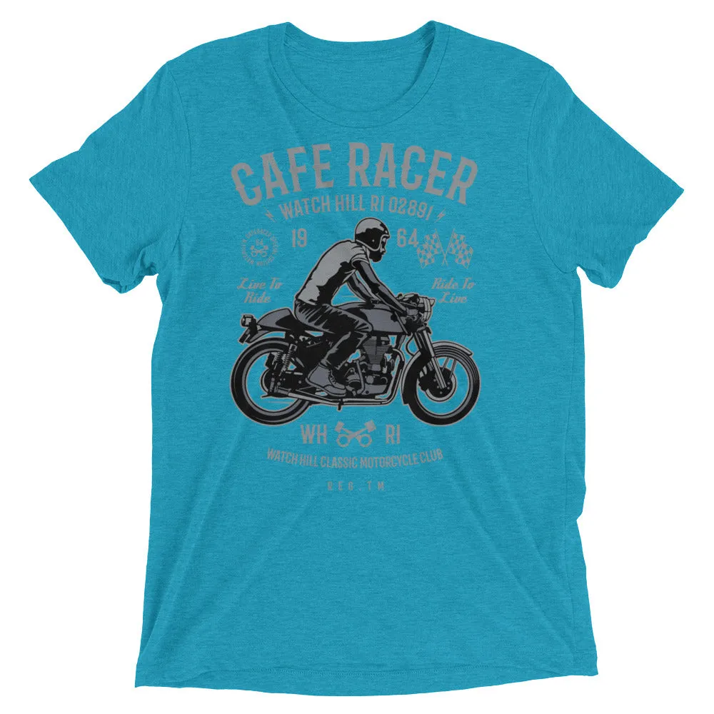 Watchill’n ‘Cafe Racer’ Unisex Short sleeve t-shirt (Grey/Black)
