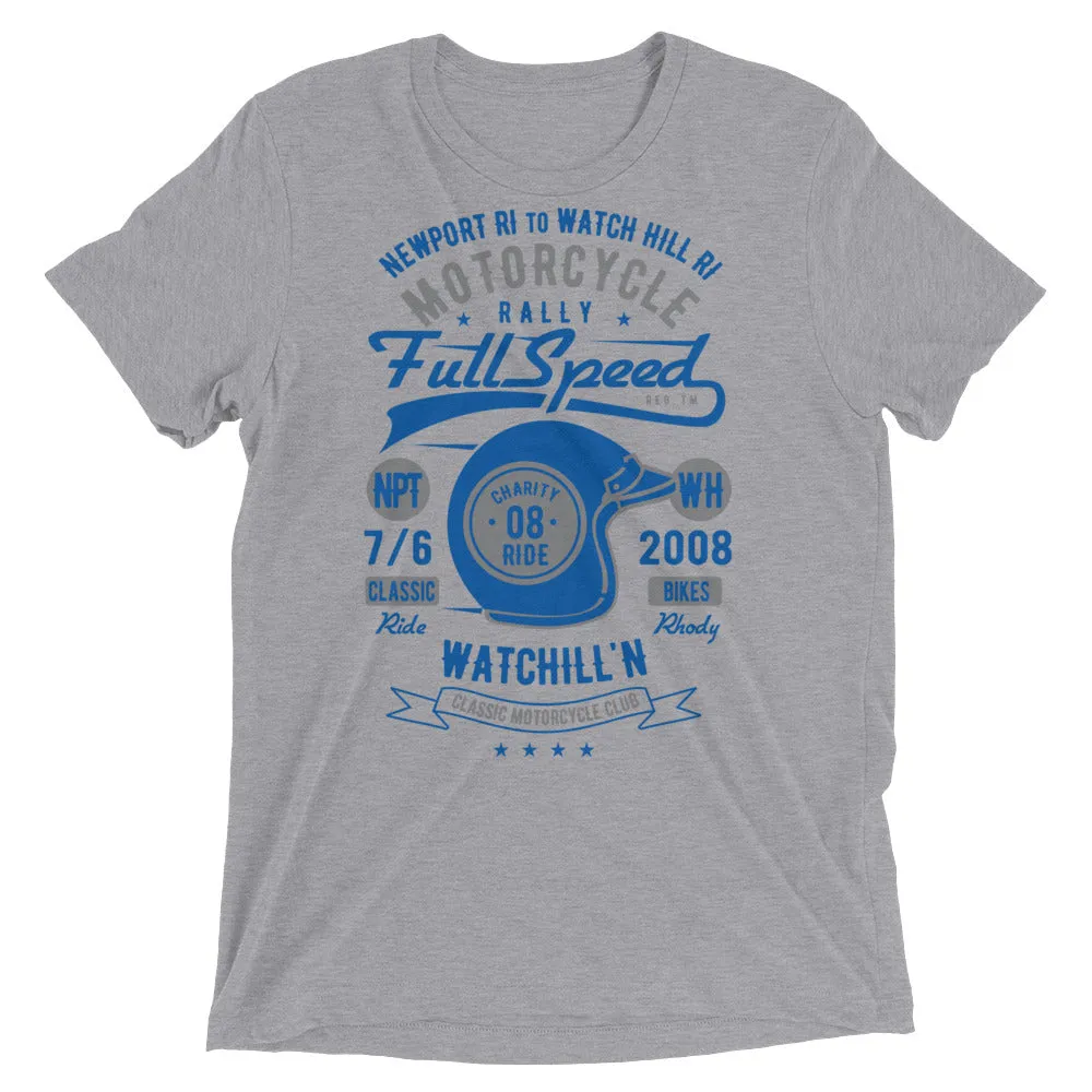 Watchill’n ‘Full Speed’ Unisex Short sleeve t-shirt (Grey/Blue)