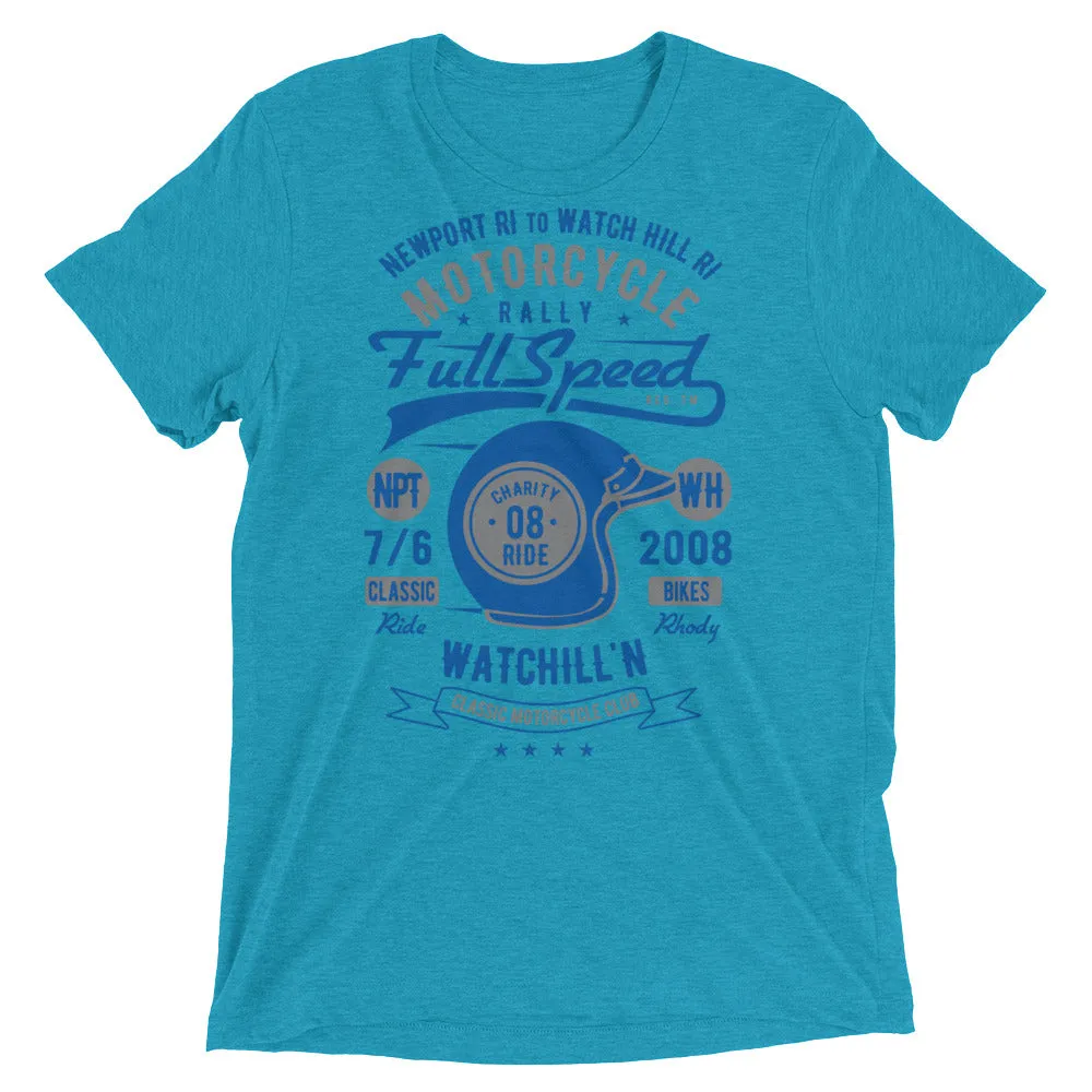 Watchill’n ‘Full Speed’ Unisex Short sleeve t-shirt (Grey/Blue)