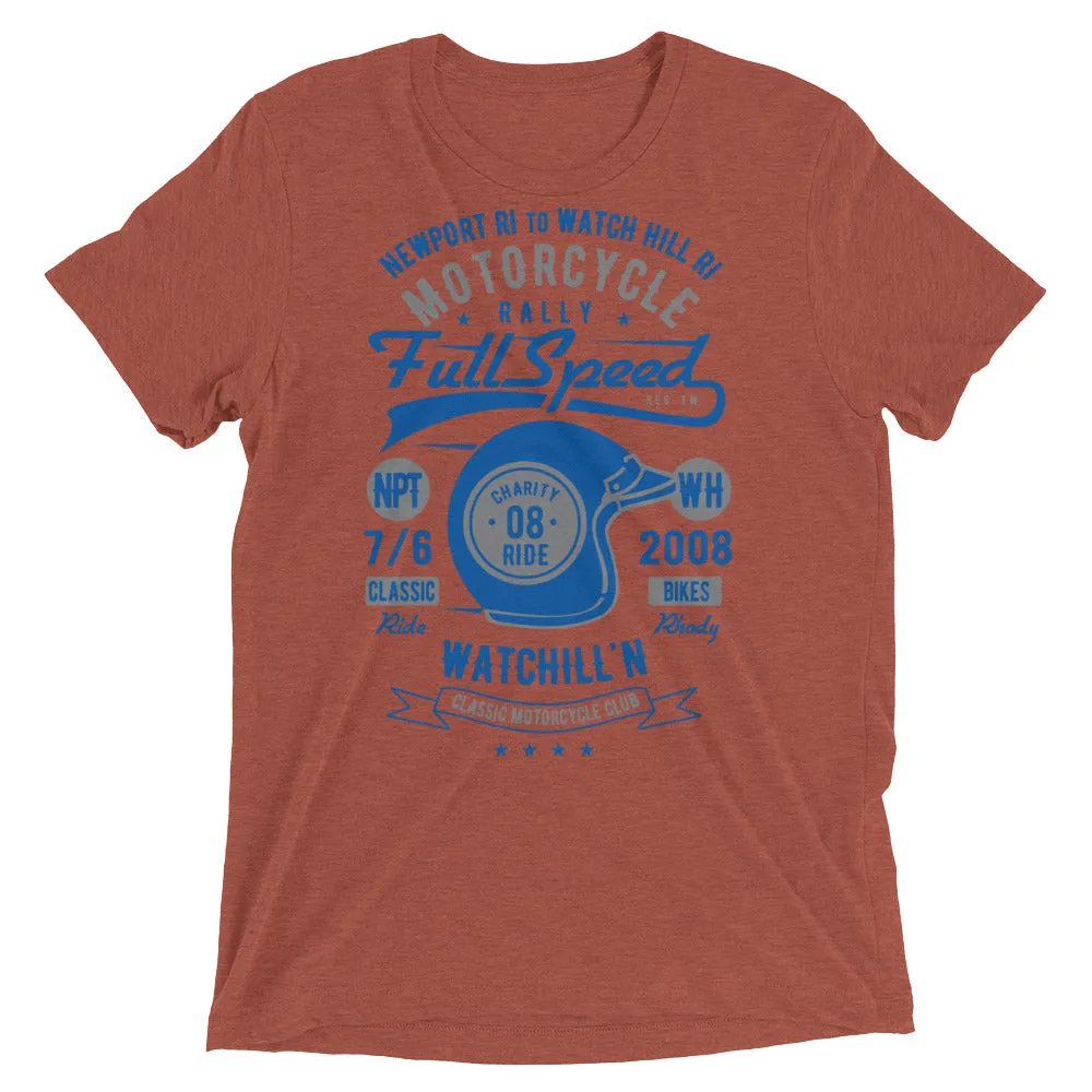 Watchill’n ‘Full Speed’ Unisex Short sleeve t-shirt (Grey/Blue)