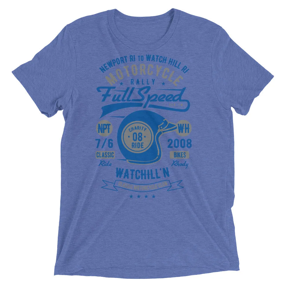 Watchill’n ‘Full Speed’ Unisex Short sleeve t-shirt (Grey/Blue)
