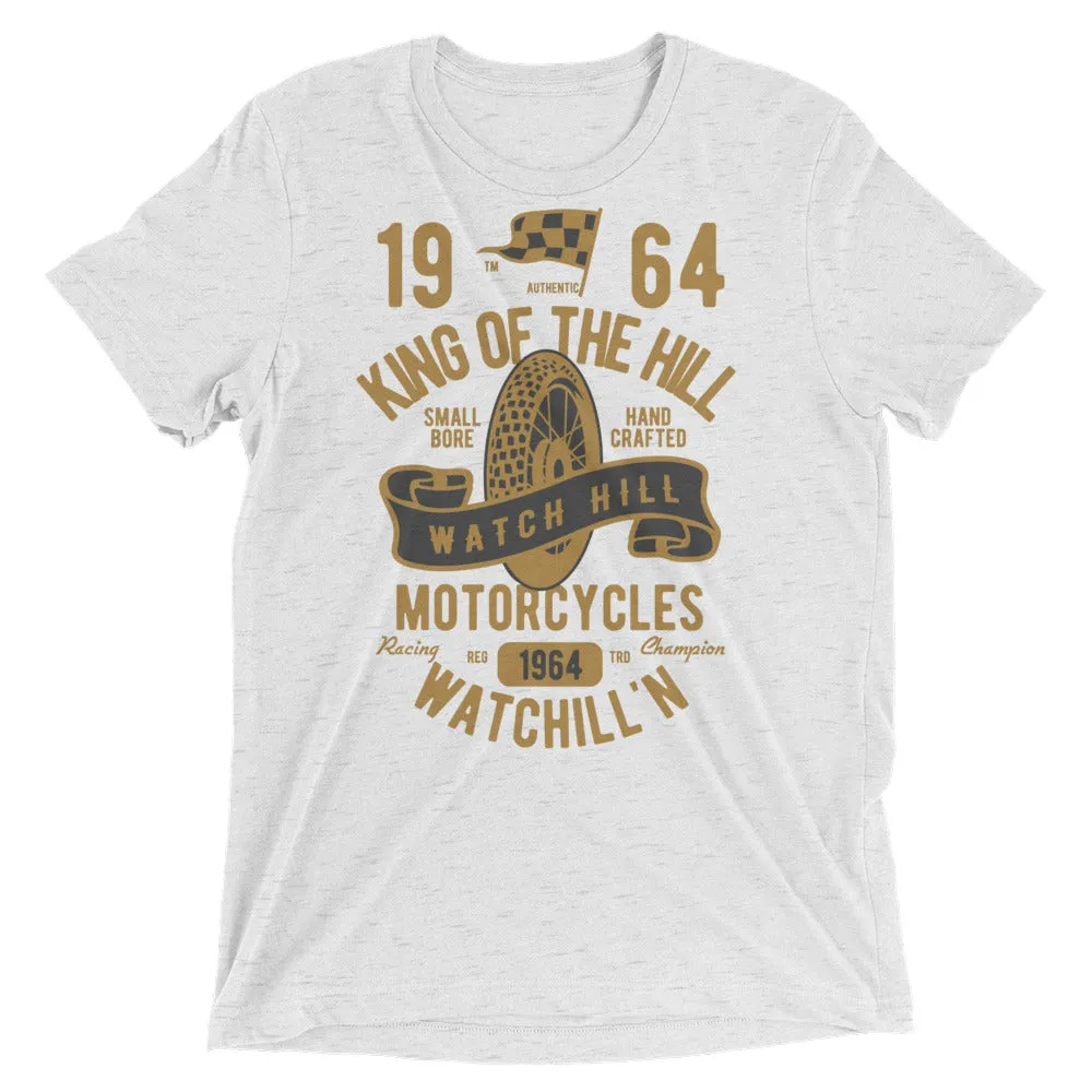 Watchill’n ‘King of the Hill’ Unisex Short sleeve t-shirt (Gold/Black)