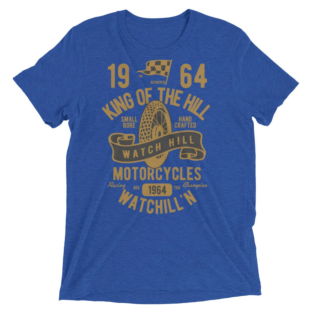 Watchill’n ‘King of the Hill’ Unisex Short sleeve t-shirt (Gold/Black)