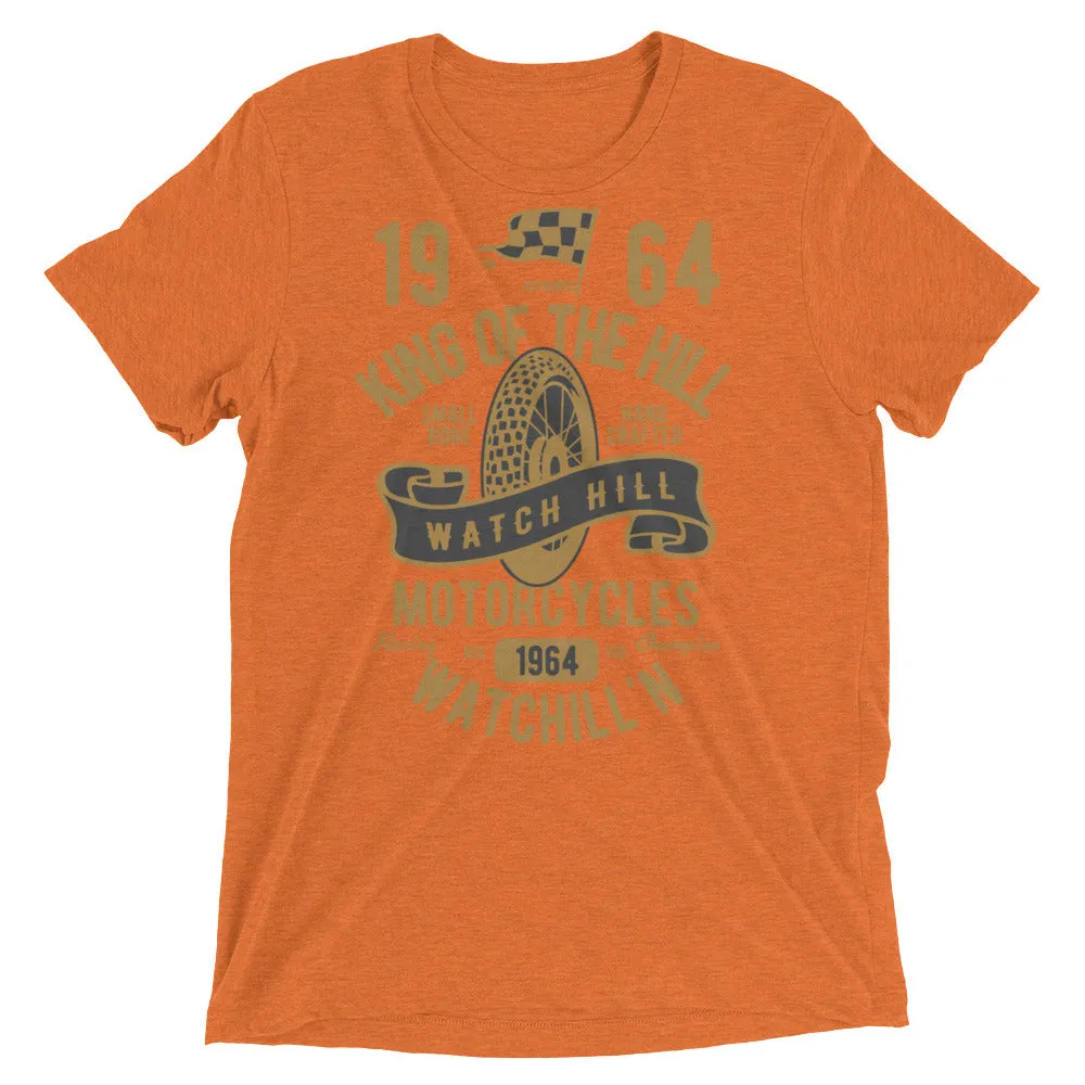 Watchill’n ‘King of the Hill’ Unisex Short sleeve t-shirt (Gold/Black)