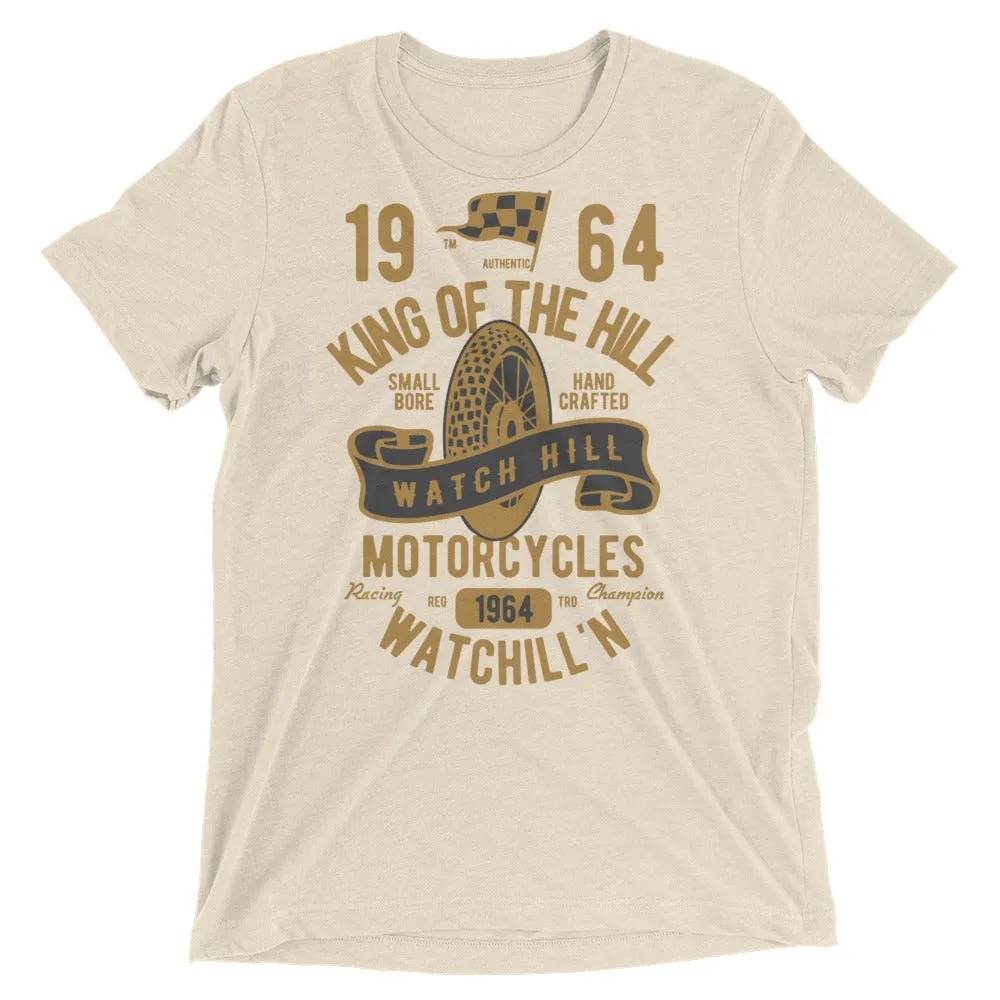 Watchill’n ‘King of the Hill’ Unisex Short sleeve t-shirt (Gold/Black)