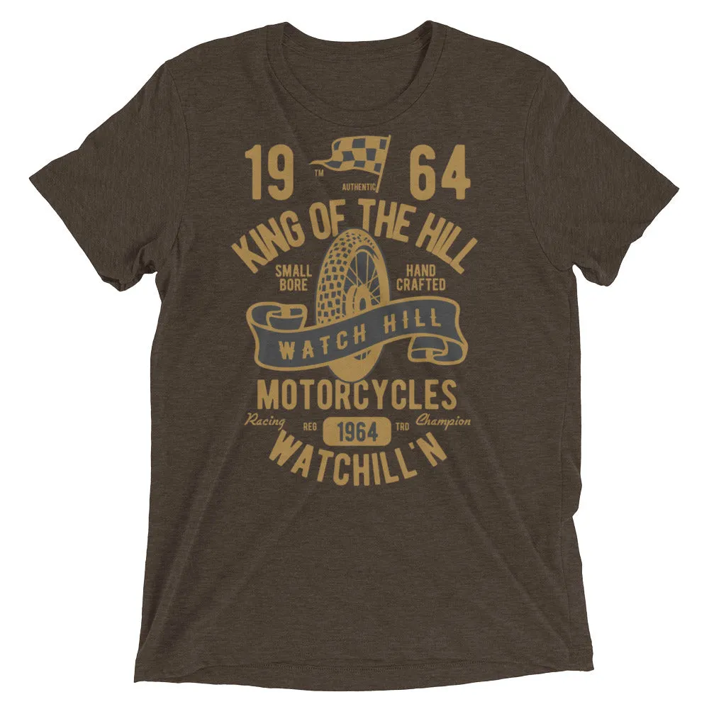 Watchill’n ‘King of the Hill’ Unisex Short sleeve t-shirt (Gold/Black)