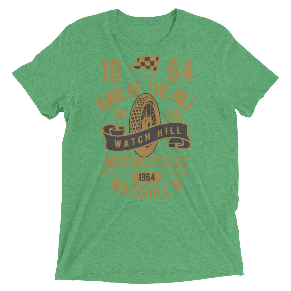 Watchill’n ‘King of the Hill’ Unisex Short sleeve t-shirt (Gold/Black)
