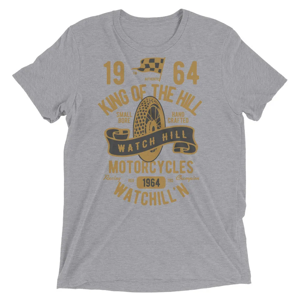 Watchill’n ‘King of the Hill’ Unisex Short sleeve t-shirt (Gold/Black)