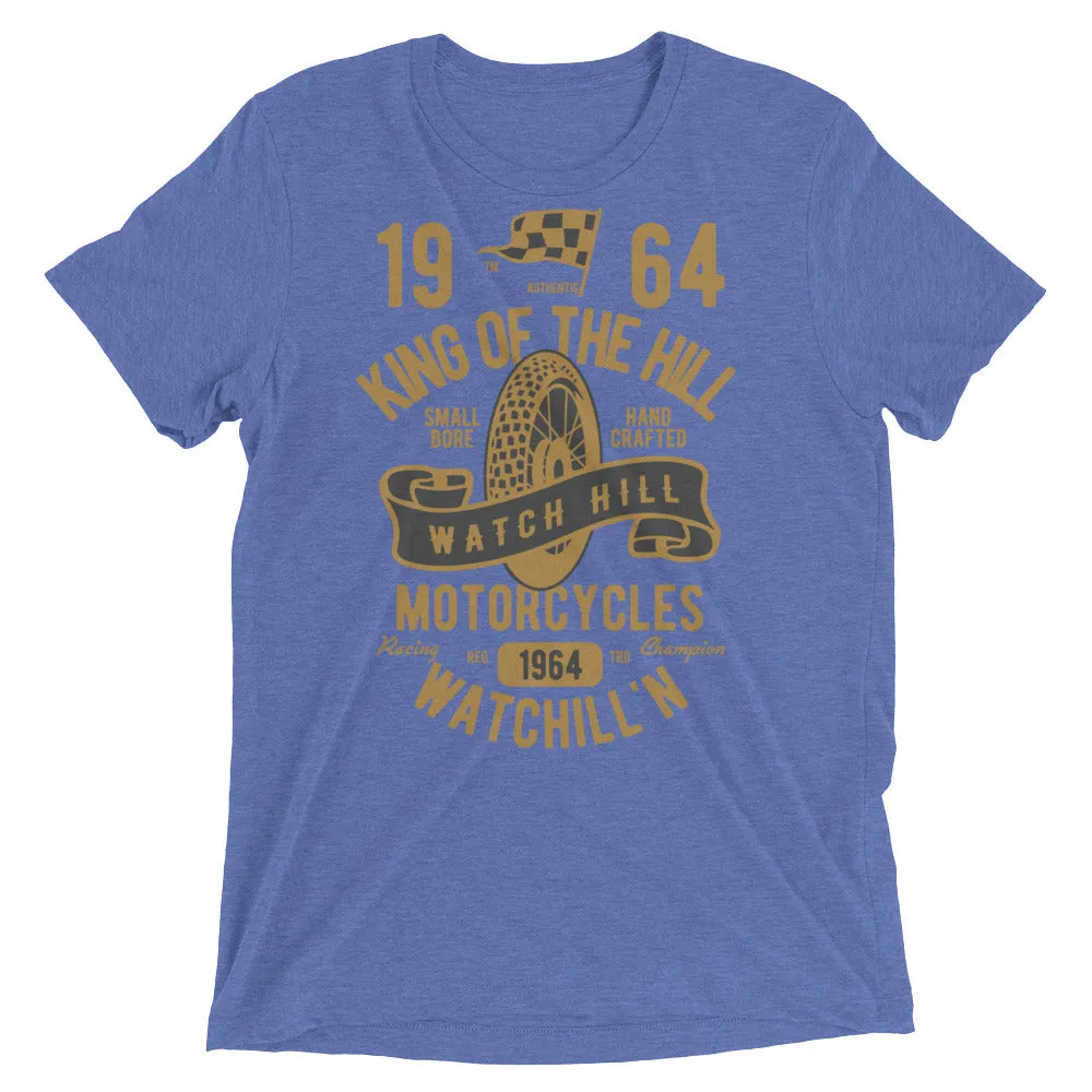 Watchill’n ‘King of the Hill’ Unisex Short sleeve t-shirt (Gold/Black)