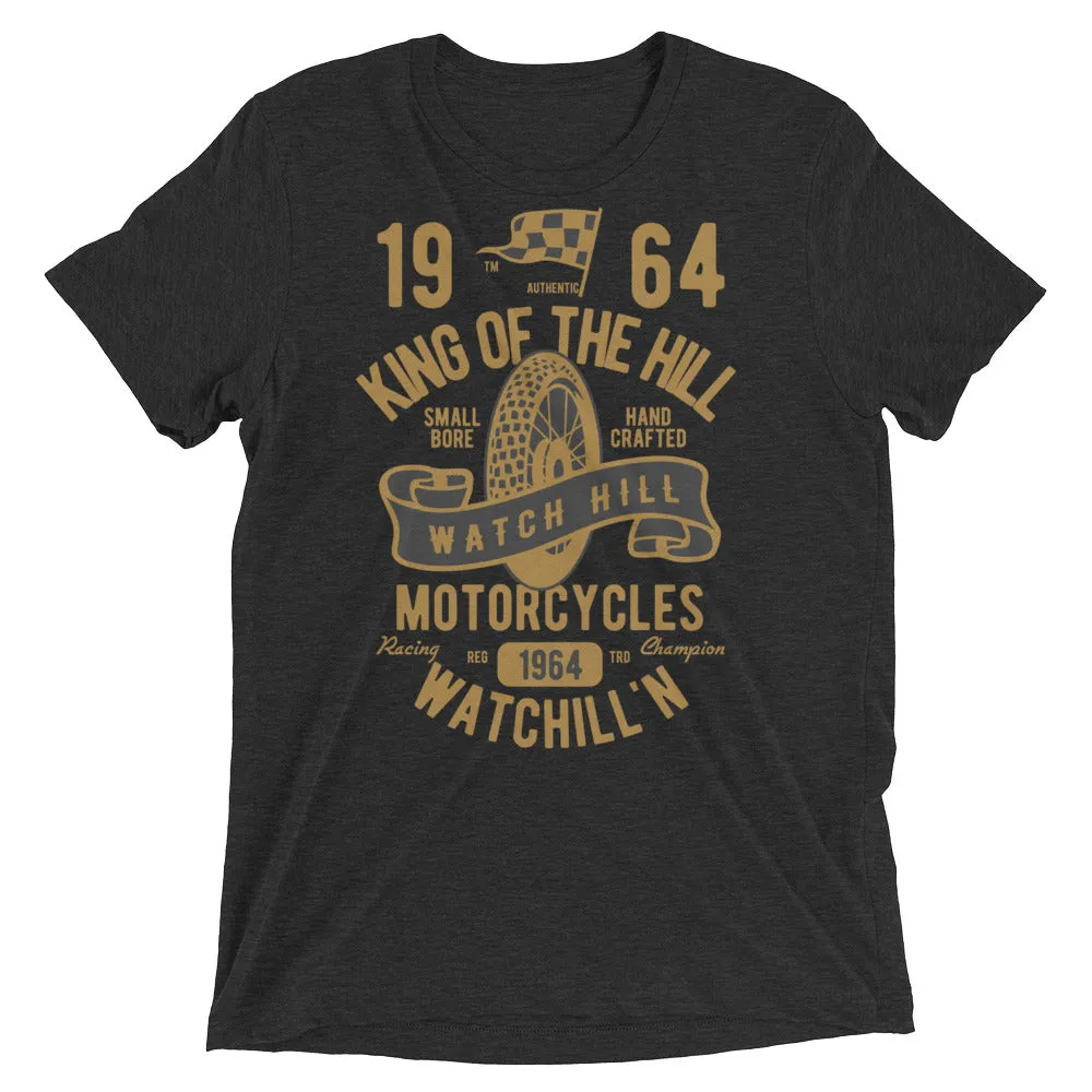 Watchill’n ‘King of the Hill’ Unisex Short sleeve t-shirt (Gold/Black)