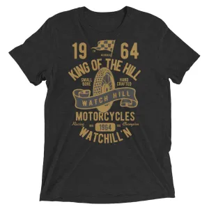 Watchill’n ‘King of the Hill’ Unisex Short sleeve t-shirt (Gold/Black)