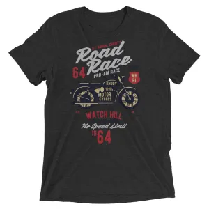 Watchill’n ‘Road Race’ Unisex Short sleeve t-shirt (Red/Grey)