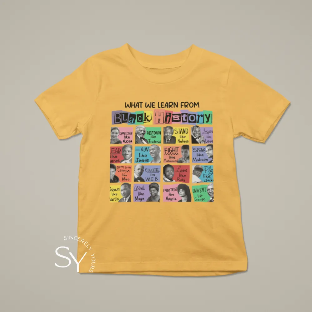What We Learn From Black History - Youth T-Shirt
