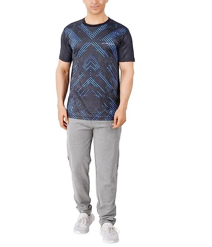 Zakpro Sports Men's Running T-Shirt (Cross Blue)